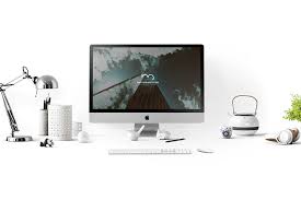 Free Imac Desk Mockup Set Psd 1 Macbook Mockup Mockup Desk Macbook Mockup Free