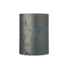 Tall Fabric Lamp Shade In Teal With Fern Pattern Lighting Company Our extensive collection of table lamps and bedside lights includes designs from the likes of flos, louis poulsen and foscarini.