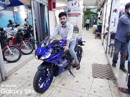 View images of yzf r15 v3 in different colours and angles. Grand Motors Yamaha R15 V3 2020 Bs6 Racing Blue Abs Facebook