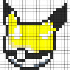 Pikachu Inspired Pokeball Kandi Pattern Pixel Art Pokemon Perler Beads Pokemon Cross Stitch