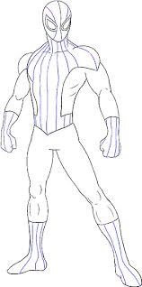 This will serve as a guide to placing other features. Drawn Spider Man Full Body Figure Drawing Transparent Cartoon Jing Fm