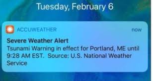 A tsunami alert ideally includes some or all of the following locations must be given as points with a latitude and longitude in order for google public alerts to. False Tsunami Alert On Us East Coast Prompts Official Investigation