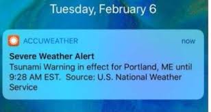 Government weather forecasts, warnings, meteorological products for forecasting the weather, tsunami hazards, and information about seismology. False Tsunami Alert On Us East Coast Prompts Official Investigation
