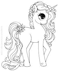 Cute fantasy coloring page with dreaming baby unicorn. Hard Beautiful Unicorn Unicorn Coloring Pages Novocom Top