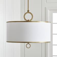 Shop Axiom 24 Brass Pendant Sculptural Ring And Ball Accents In Warm Brass Update The Classic Pendant Lamp W Drum Pendant Lighting Drum Pendant Pendant Light