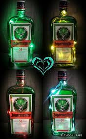 Jagermeister Bottle Light Jager Light Decor Different Etsy Bottle Lights Light Decorations Wine Bottle Torches