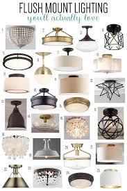 You don't have to live with your old hollywood style bathroom light fixtures, i promise they're anything but glamorous. Flush Mount Lighting That You Ll Actually Love Making Lemonade