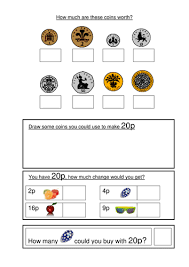 money worksheets ks1 coin recognition change and problem solving math learning 