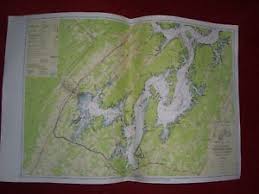 Details About 1960 Tva Tennessee River Navigation Chart Mile 529 548 Watts Bar Reservoir