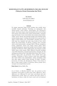 Pemerintahan dan pentadbiran negara adalah berasaskan suatu sistem yangtelah sedia dipraktikkan oleh masyarakat melayu sebelum era kolonikal lagi. Pdf Kedudukan Fatwa Di Beberapa Negara Muslim Malaysia Brunei Darussalam Dan Mesir