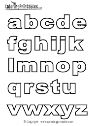 Coloring pages for kids alphabet coloring pages upper case, lower case and cursive. Alphabet Coloring Page A Free English Coloring Printable Moldes De Letras Bonitas Moldes De Letras Modelos De Letras