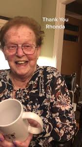 #stroke #fyp #caregiving #love #thankyou She received a coffee cup with her  name spelled with a part of the male anatomy. Hmmmm. ❤️ you Rhonda.