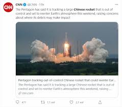 Changzheng w pasó su órbita por arriba de argentina y chile el martes, según publicó el sitio web según indicó la corporación espacial rusa roscosmos, el cohete chino fuera de control volverá al. Tjs0ef16dyhzsm