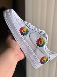 Murakami Flower Af1 The Custom Movement In 2020 Nike Shoes Air Force Personalized Shoes Dress Shoes Womens