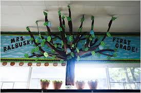 Preschool children are naturally curious and creative, so the decor of this classroom should showcase their creativity and challenge their curiosity. Preschool Jungle Theme Classroom Preschool Classroom Idea