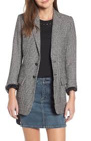Black And White Houndstooth Blazer The Calla Houndstooth Blazer Main Color Black And White Houndstooth Blazer Blazer Houndstooth