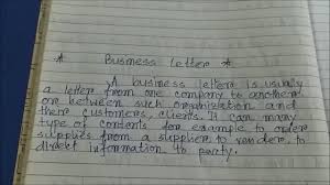 How To Write Business Letter Letter Type Letter Format Youtube