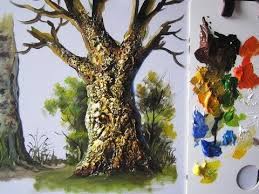 Acryl malen, abstrakt, intuitiv, frei, acrylic painting, abstract, intuitive, free. Baumstamm Mit Acryl Malen Diy Malen Herbst Baum Mit Spachtel Youtube Baumstamme Als Sitzbanke Hocker Barhocker Braylen Valentine