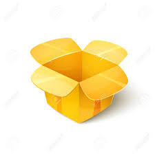 Empty Cardboard Packaging Open Yellow Box Icon In Cartoon Style Royalty Free Cliparts Vectors And Stock Illustration Image 46580634