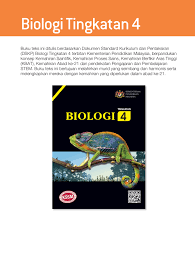 Rancangan pengajaran tahunan biologi tingkatan 4. Buku Teks Biologi Tingkatan 4 Jawapan Flip Ebook Pages 1 50 Anyflip Anyflip