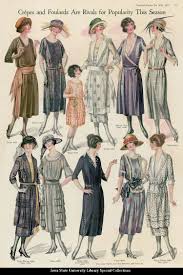 Catalogue Page Showing Day Dresses 1921 United States Pictorial Review Such An Inspiring Image These Women H 1920s Fashion Art Deco Fashion Vintage Outfits