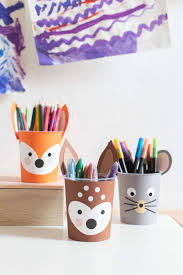 Upcycling Idee Waldfreunde Diy Stiftebecher Zum Schulanfang In 2020 Bastelideen Basteln Diy Ideen Basteln