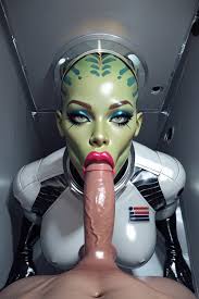 Green Skin, Alien Woman, Latex Suit Furry AI Porn