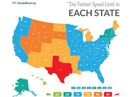 The Fastest Speed Limit In Each Us State Educated Driver