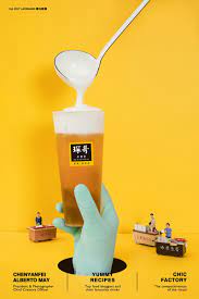 cheese milk tea hong kong photo by chenyanfei 陈燕飞minilook 商业微观世界 迷你小人国摄影www larkmark cn phone 18 beverage poster tea packaging design food poster design