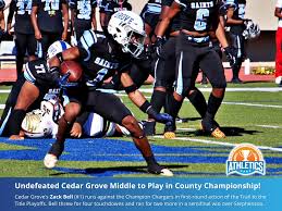 🏆 Ready for an epic championship showdown? Cedar Grove and Redan Middle  Schools are heading to the Trail to the Title undefeated! 🌟 Cedar Grove's  powerhouse offense and Redan's dominating defense make