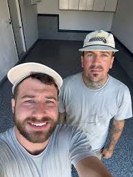 Another floor, another selfie from the epoxy bros! 😂