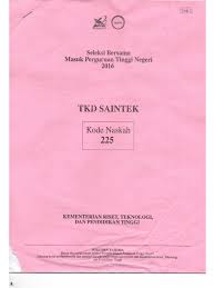 Aug 09, 2021 · pembahasan dan kunci jawaban semua paket kode soal sbmptn 2015 9 juni 2015 catatan. Soal Dan Kunci Jawaban Saintek Sbmptn 2016 Kode Soal 225
