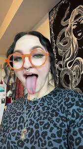 Lol iykyk I guess. #FomotionalFinds #tonguechallenge #longtongue #altgirl  #witchygirl #gothgirl #alttok #piervings #utah #tattoos