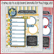 Printable Family Home Evening Chart Collection My