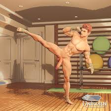 Unikorn - Commissions Closed on X: bara gay muscle nsfw exhibitionist  exhibition Have you ever gotten naked or wanked at your gym club? He  usually waits til most of the members gone