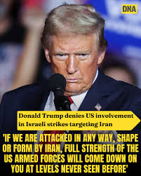 Trump's statement comes amid escalating tensions between Israel and Iran,  with both countries exchanging a series of attacks. Read here:  https://www.dnaindia.com/world/report-donald-trump-denies-us-involvement-in-israeli-strikes-targeting-iran-says-if  ...