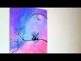 Diy 3d Fairy Canvas Painting X2f X2f Room Decor Youtube Colorful Canvas Art Canvas Painting Fairy Paintings