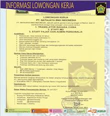 Maybe you would like to learn more about one of these? Kategori Lowongan Kerja Terbaru