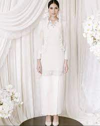 Free delivery above rm99 cash on delivery 30 days free return. Baju Nikah Putih Muslimah Wedding Dress Bridal Outfits Malay Wedding Dress