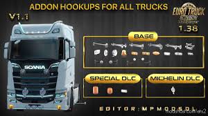 If you are a coach fan, here you can download various coaches and busses for ets2. Download Addon Hookups For All Trucks V1 1 For Multiplayer 1 38 Mod For Euro Truck Simulator 2 At Modshost Visit Https Modshos All Truck Trucks Truck Mods