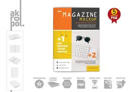 Magazine Mock Up Mockup Mocking Business Template