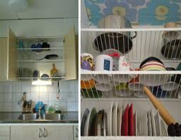 Most people place their rack holders right next to the kitchen sink. Space Saving Dish Drainer Closet Designs Ideas On Dornob