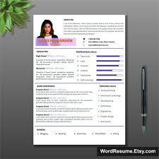 Maybe you would like to learn more about one of these? Resume Template Cover Letter Portfolio And References Cv Etsy