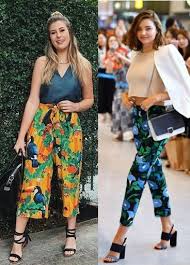 Calça Estampada Preta E Branca Como Usar Como Usar Calca Estampada Looks Pantacourt Ideias Fashion Calca Pantalona Estampada