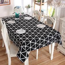 Cotton and linen tablecloths are perfect for all occasions, elegant, durable and easy to care. Black White Chessboard Decorative Table Cloth Cotton Rectangle European Tablecloths Dining Table Cover For Kitchen Home Decor Table Cover Dining Table Coverdecorative Table Cloths Aliexpress