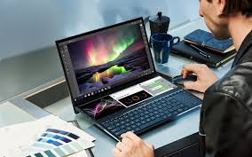 Par défaut, il est généralement uni, souvent bleu, pour faciliter la. Test Asus Zenbook Pro Duo Ux581v Un Monstre Docile Taille Pour La Productivite Et La Creation