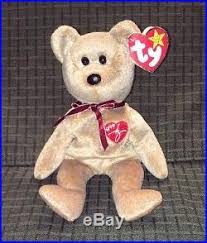 Ty Beanie Baby 1999 Signature Teddy Bear With Errors Hang Tag Rare Retired 05 Ty Beanie Babies Rare