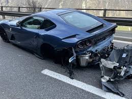 See more ideas about ferrari, super cars, dream cars. Destroyed 400 000 Ferrari 812 Superfast Gets Taken Out By A Tiny Peugeot