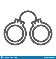 Die Handschellen Zeichnen Ikone Kette Und Verschluss Stulpen Unterzeichnen Vektorgrafik Ein Lineares Muster Auf Einem Weissen Vektor Abbildung Illustration Von Handschellen Muster 137248621