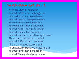 Nama lain hari kiamat | hari kiamat adalah hari dimana hancur leburnya seluruh alam semesta yang berarti matinya seluruh mahluk hidup kecuali yang allah subhana hu wataala kehendaki, hal ini sesuai dengan surat al zalzalah ayat 1 dan surat az zumar ayat 68. Ppt Iman Kepada Hari Akhir Powerpoint Presentation Free Download Id 4446896